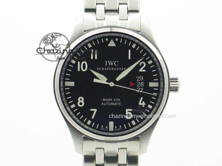 MIROTIME 0320 Mark XVII 1:1 MK Maker Best Edition SS Black Dial On SS Bracelet A OnTrend 7375